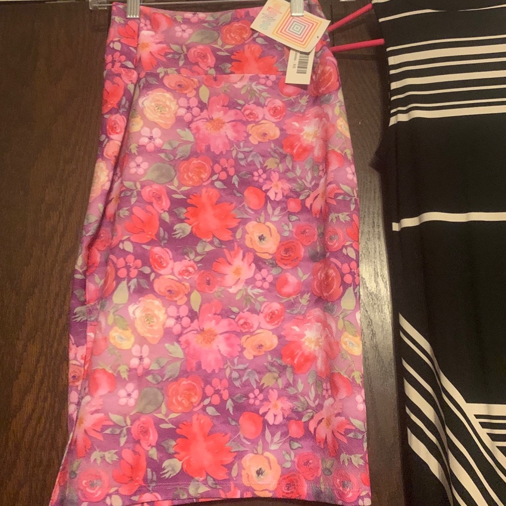XS Floral Pencil Skirt